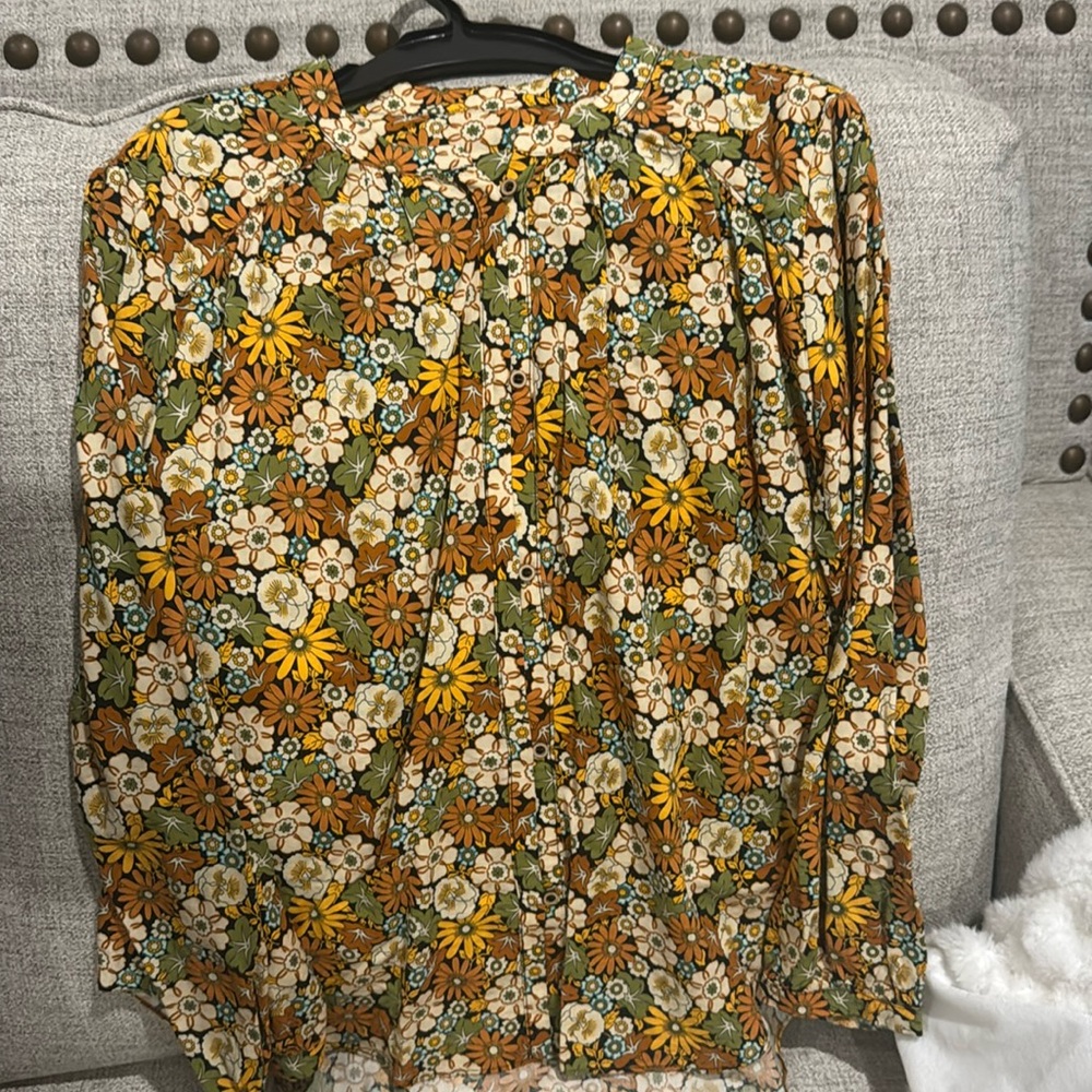 Zara floral shirt size 11-12